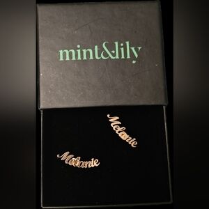 NWOT Mint & Lily Gold Melanie Earrings